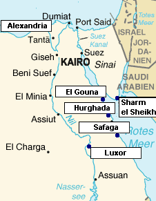 gypten Karte